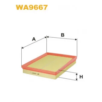 Filtre à air WIX FILTERS WA9667