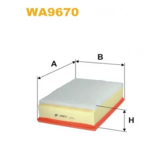 Filtre à air WIX FILTERS WA9670