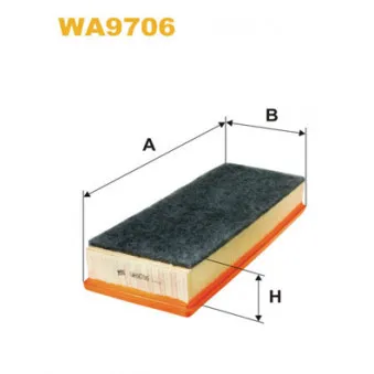 Filtre à air WIX FILTERS WA9706