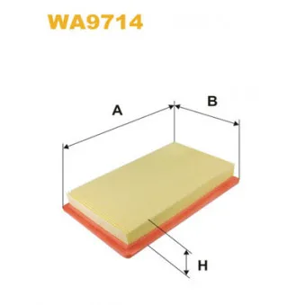 Filtre à air WIX FILTERS WA9714