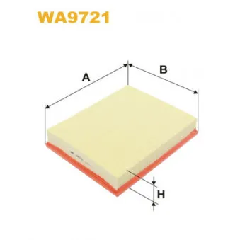 Filtre à air WIX FILTERS WA9721