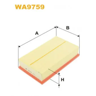 Filtre à air WIX FILTERS WA9759