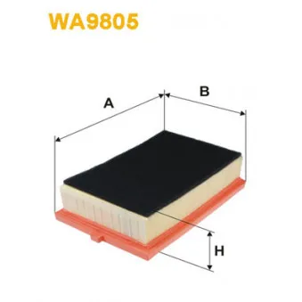 Filtre à air WIX FILTERS WA9805