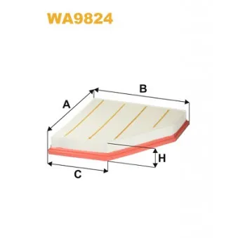 Filtre à air WIX FILTERS WA9824