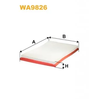 Filtre à air WIX FILTERS WA9826