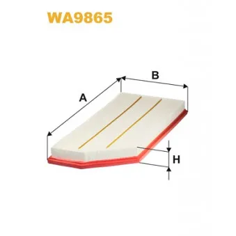 Filtre à air WIX FILTERS WA9865