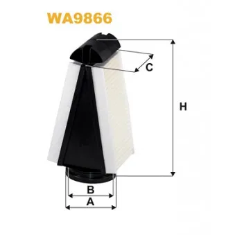 Filtre à air WIX FILTERS WA9866