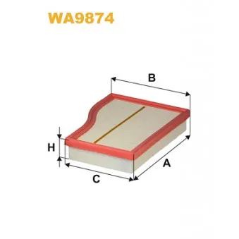 Filtre à air WIX FILTERS WA9874