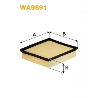 Filtre à air WIX FILTERS WA9891