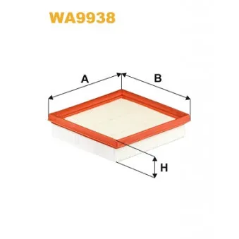 Filtre à air WIX FILTERS WA9938