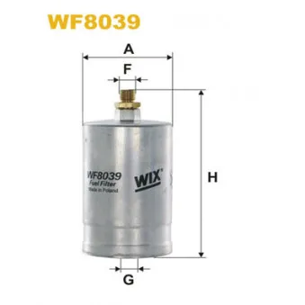 Filtre à carburant WIX FILTERS WF8039