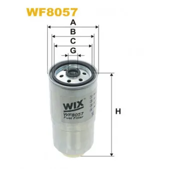 Filtre à carburant WIX FILTERS WF8057