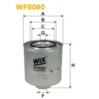 Filtre à carburant WIX FILTERS WF8060
