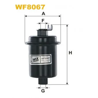 Filtre à carburant WIX FILTERS WF8067
