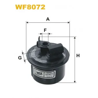 Filtre à carburant WIX FILTERS WF8072