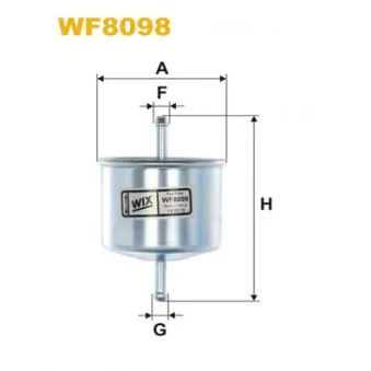 Filtre à carburant WIX FILTERS WF8098