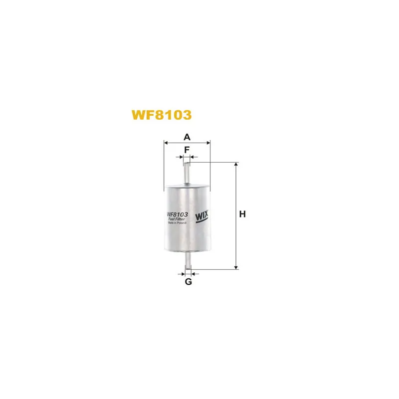 Filtre à carburant WIX FILTERS WF8103