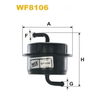 Filtre à carburant WIX FILTERS WF8106