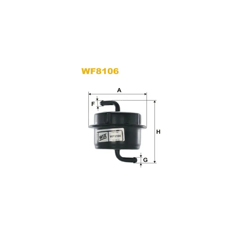Filtre à carburant WIX FILTERS WF8106