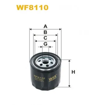 Filtre à carburant WIX FILTERS WF8110