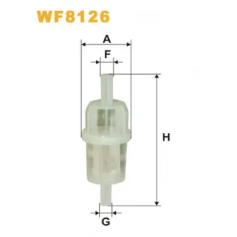 Filtre à carburant WIX FILTERS WF8126