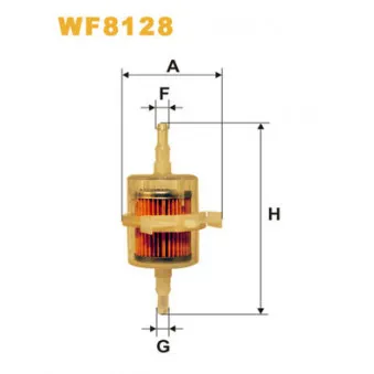 Filtre à carburant WIX FILTERS WF8128