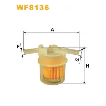 Filtre à carburant WIX FILTERS WF8136