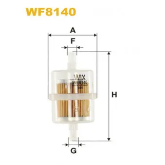 Filtre à carburant WIX FILTERS WF8140