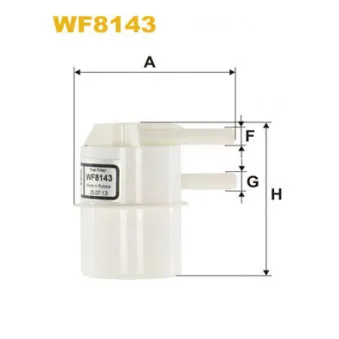 Filtre à carburant WIX FILTERS WF8143