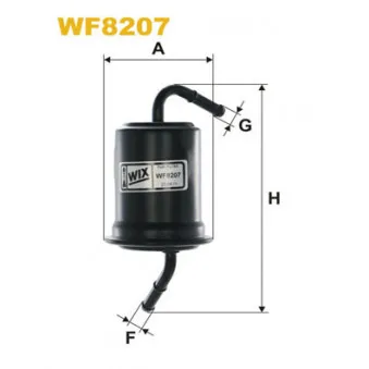 Filtre à carburant WIX FILTERS WF8207