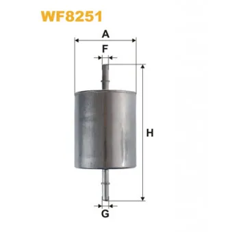 Filtre à carburant WIX FILTERS WF8251