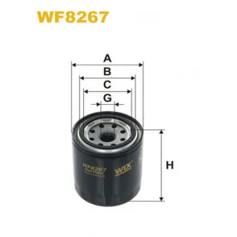 Filtre à carburant WIX FILTERS WF8267