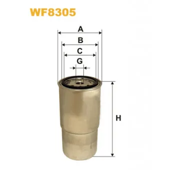 Filtre à carburant WIX FILTERS