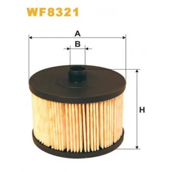 Filtre à carburant WIX FILTERS WF8321