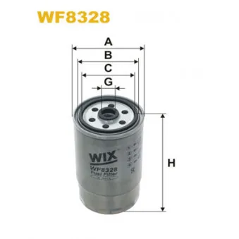 Filtre à carburant WIX FILTERS WF8328