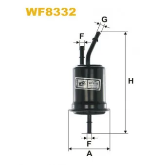 Filtre à carburant WIX FILTERS WF8332