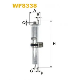 Filtre à carburant WIX FILTERS WF8338
