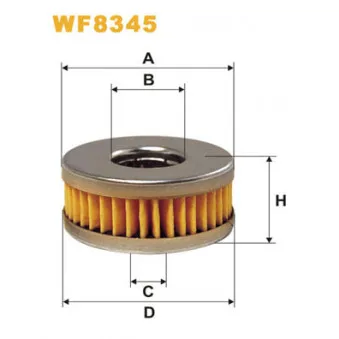 Filtre à carburant WIX FILTERS WF8345