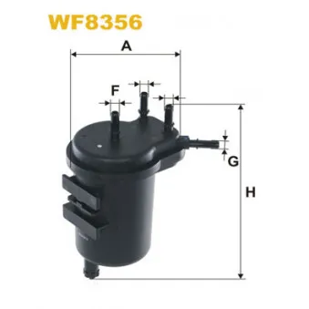 Filtre à carburant WIX FILTERS WF8356