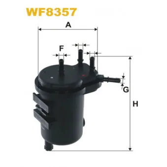 Filtre à carburant WIX FILTERS WF8357