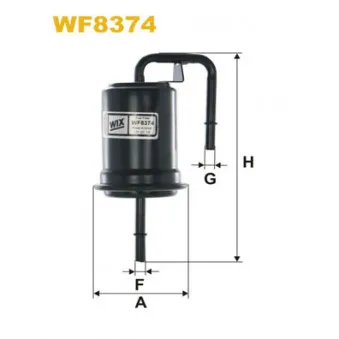 Filtre à carburant WIX FILTERS WF8374