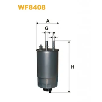 Filtre à carburant WIX FILTERS WF8408