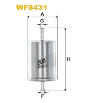 Filtre à carburant WIX FILTERS WF8431