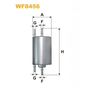 Filtre à carburant WIX FILTERS WF8456