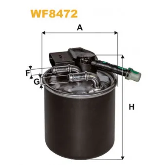 Filtre à carburant WIX FILTERS WF8472