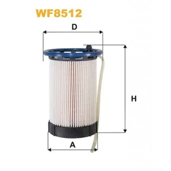 Filtre à carburant WIX FILTERS WF8512