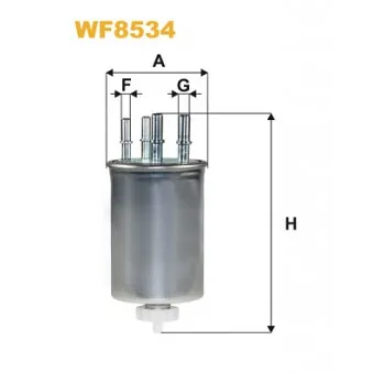Filtre à carburant WIX FILTERS WF8534