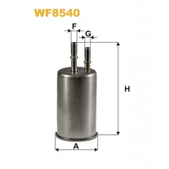 Filtre à carburant WIX FILTERS WF8540