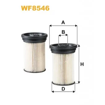 Filtre à carburant WIX FILTERS WF8546