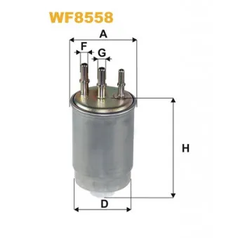 Filtre à carburant WIX FILTERS WF8558